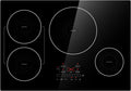 30 Inch Induction Cooktop 4 Burners, Flat Glass Top Electric Stove with Bridge-SYNC, 3 Preset Modes Booster, Timer, Pause, Child Lock, Drop in, 208~240V/40A, Black