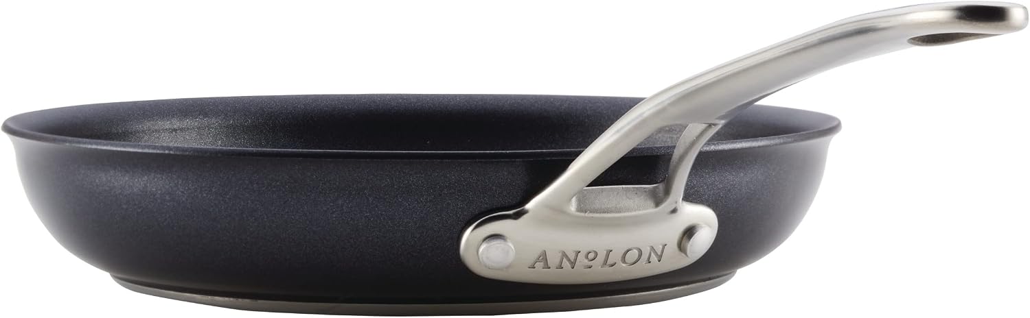 Anolon X Cookware/Pots and Pans Set, 8 Piece, Dark Gray