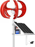 Wind Turbine Home Use Horizontal Generator Kits Blades with Controller to Charge Batteries Off Generator,3000W/4000W/5000W Vertical Wind Turbine Generator Kit - 12V 24V 48V DC Power for Home