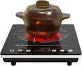 2200w Ceramic Hob, 9 Power Levels Electric Cooktop, Portable Induction Cooktop, Hot Plate With Slide And Touch Control, 8 Preset Cooking Modes, 4-hours Timer, Safety Lock And Overheat Protection