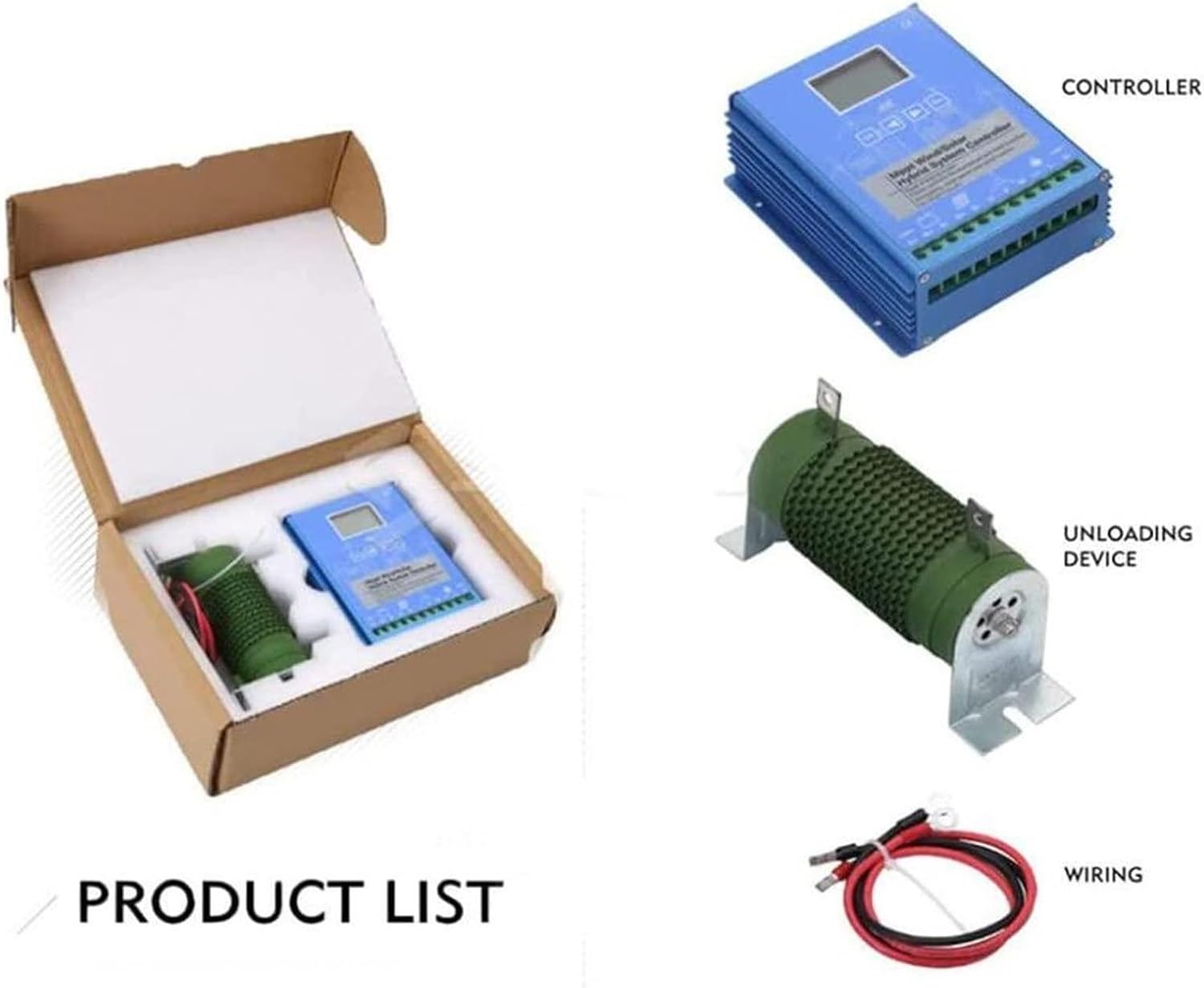 12V/24V/48V Wind Solar Hybrid System, 2000w-6000W Wind Solar Hybrid Boost Controller, Wind Turbine Generator Solar Panel, Hybrid Charge Controller(24v,4000w)