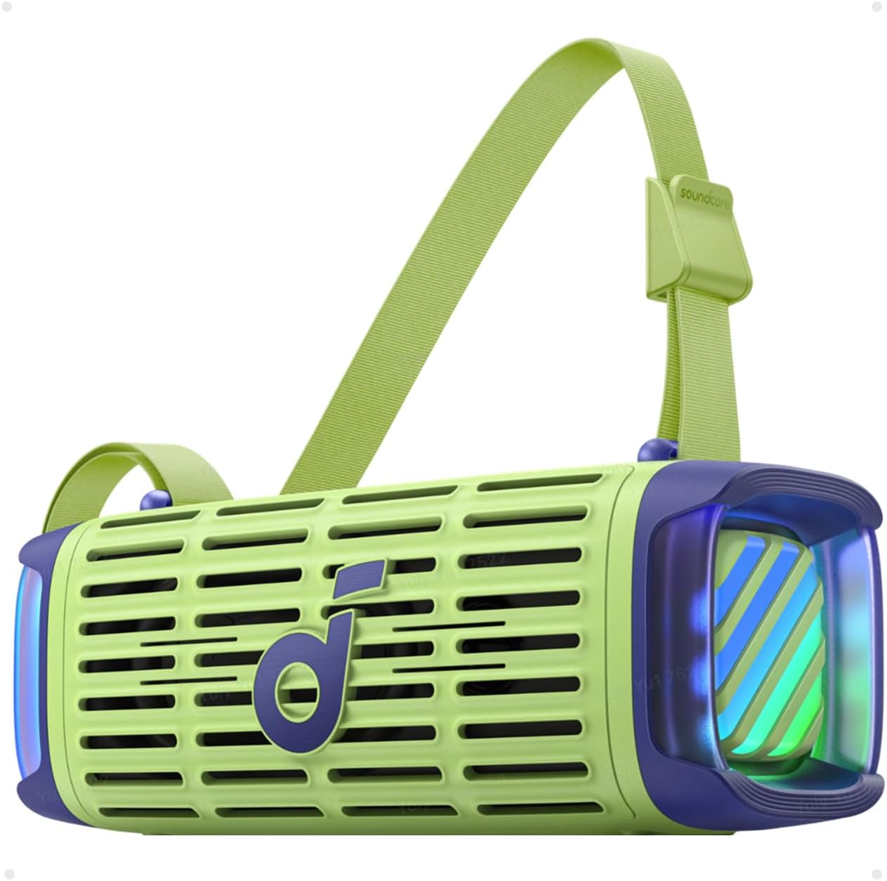 Soundcore Boom 3i by Anker, Compact Outdoor Speaker, IP68 Waterproof, Floating Playback, Saltwater-Resistant, BassUp 2.0, 50W Portable Speaker, Bluetooth 5.3, 16H, TWS, Kayak/Fishing/Camping-Green