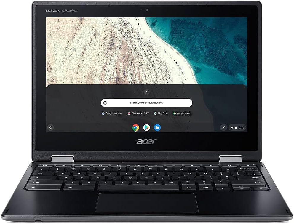 Acer Chromebook Spin 511 (32GB, 4GB RAM) 11.6' HD IPS Multi-Touch LCD Panel, Intel Celeron N4020, Chrome OS W/US Warranty (Shale Black)
