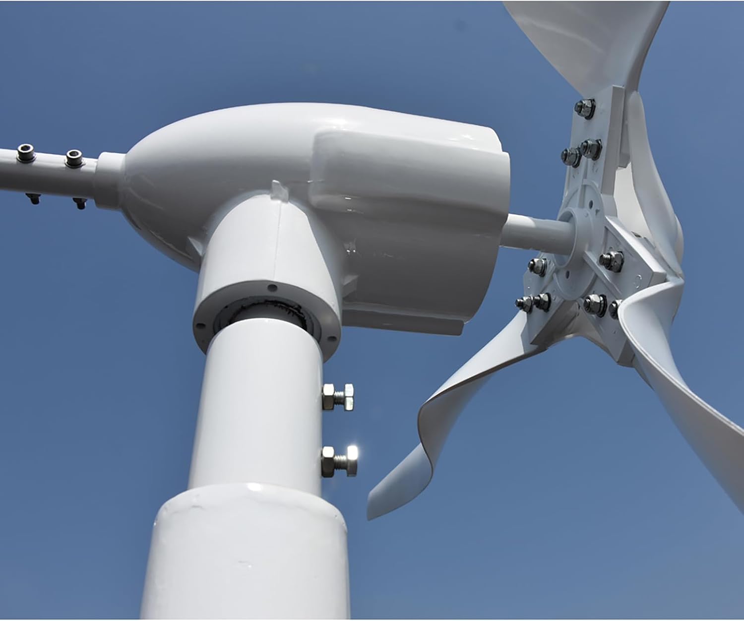 2200W / 3000W Home Wind Turbine Generator Kit 12V / 24V / 48V Permanent Magnet Wind Turbine Generator with Controller, 3 Blades Economy Windmill for Wind Solar Hybrid System,3000w,24V