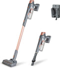 Kenmore DS4090 Brushless Cordless Stick 1L Capacity Lightweight Cleaner 2-Speed Power Suction LED Headlight 2-in-1 Handheld Vacuum for Hardwood Floor, Carpet & Pet Hair, Rose Gold
