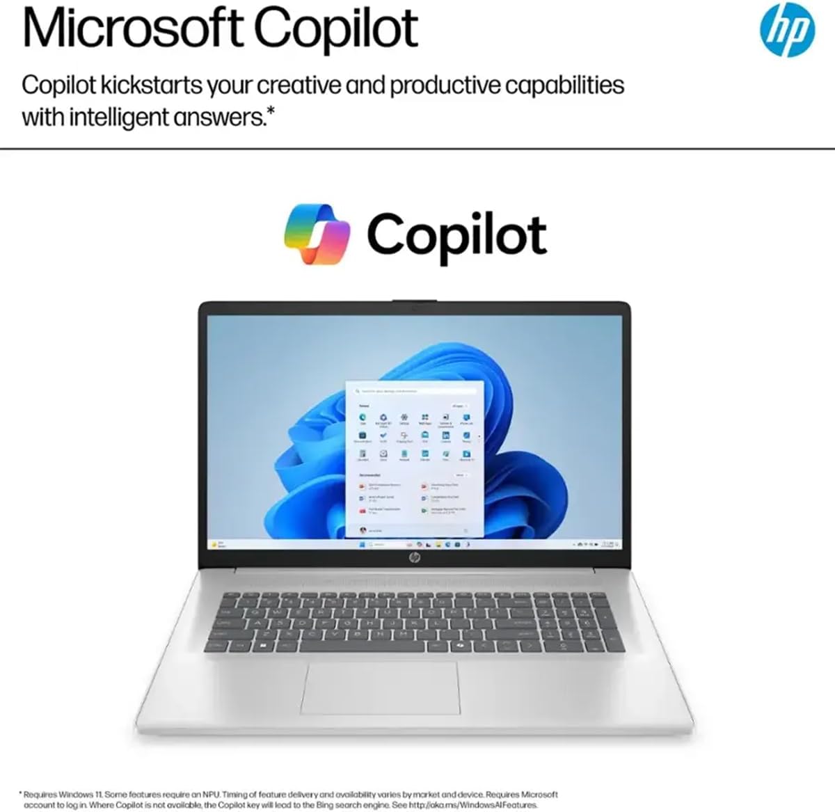 HP 17 Business Laptop Computer - 17.3' HD+ IPS Display, Intel 8-Core i3-N305(Up to 3.8GHz), Ai Copilot, Intel UHD Graphics, Win 11 Pro, Wi-Fi 6, for Work or Study, w/Accessories(16GB RAM | 512GB SSD)