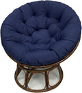 Indoor Outdoor Papasan Chair Cushion, Bucket & Moon Comfy Round Cushion, Tufted Wicker Hanging Egg Chair Cushion for Garden, Living Room, Bedroom