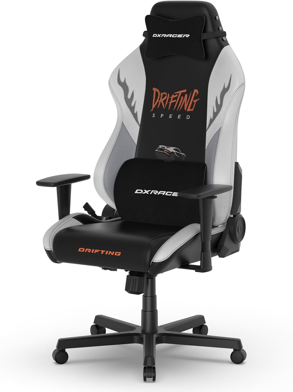 DXRacer Drifting XL Ergonomic Video Gaming Chair with Lumbar Support and Headrest, Reclining Computer Gaming Chairs for Adults, Racing Style (EPU Leatherette, Speed)