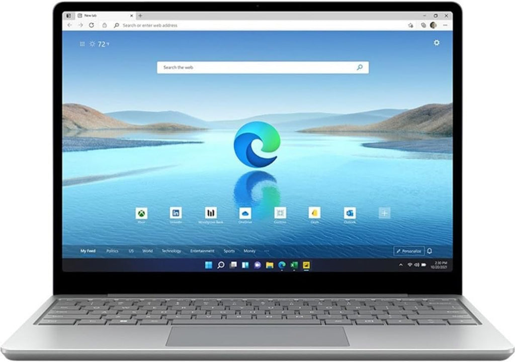 Microsoft Surface Laptop Go 2 12.4' Touchscreen, Intel Core i5-1135G7 2.4GHz, 16GB RAM, 256GB SSD, Windows 11 Home, Platinum (Renewed)