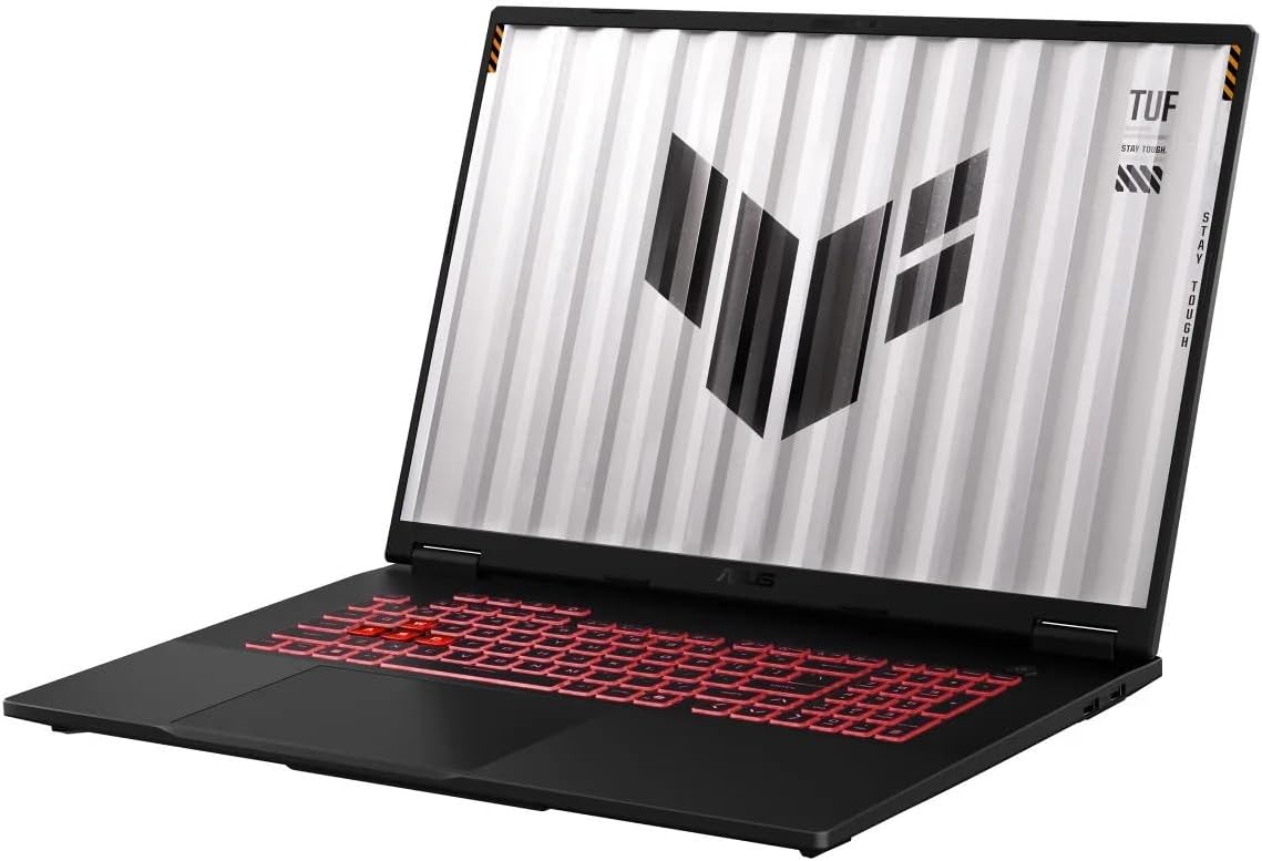 ASUS 2025 Gaming Laptop | TUF Gaming A18 | AMD 8-Core Ryzen 7 260 | NVIDIA GeForce RTX 5060 | 32GB DDR5 | 1TB SSD | 18' 1920x1200 144Hz | Win11 Home - Wi-Fi 6E - BT 5.3 - RGB Backlit KB - Jaeger Gray