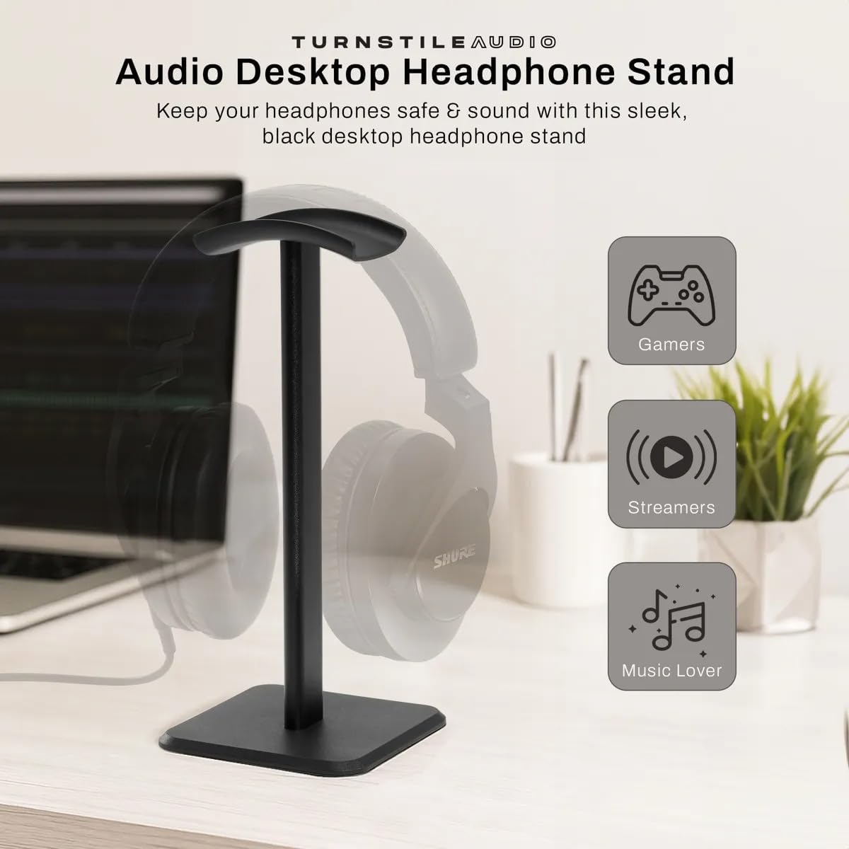 Sony WH-1000XM6 The Best Wireless Noise Canceling Headphones + Portable Charger + Headphone Stand + 20W 2-Port Wall Charger (Platinum Silver)