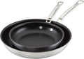 Thomas Keller Insignia by Hestan - Stainless Steel Frying Pan Set with TITUM Nonstick System, Induction Cooktop Compatible, Made without PFOAs (8.5' & 11')
