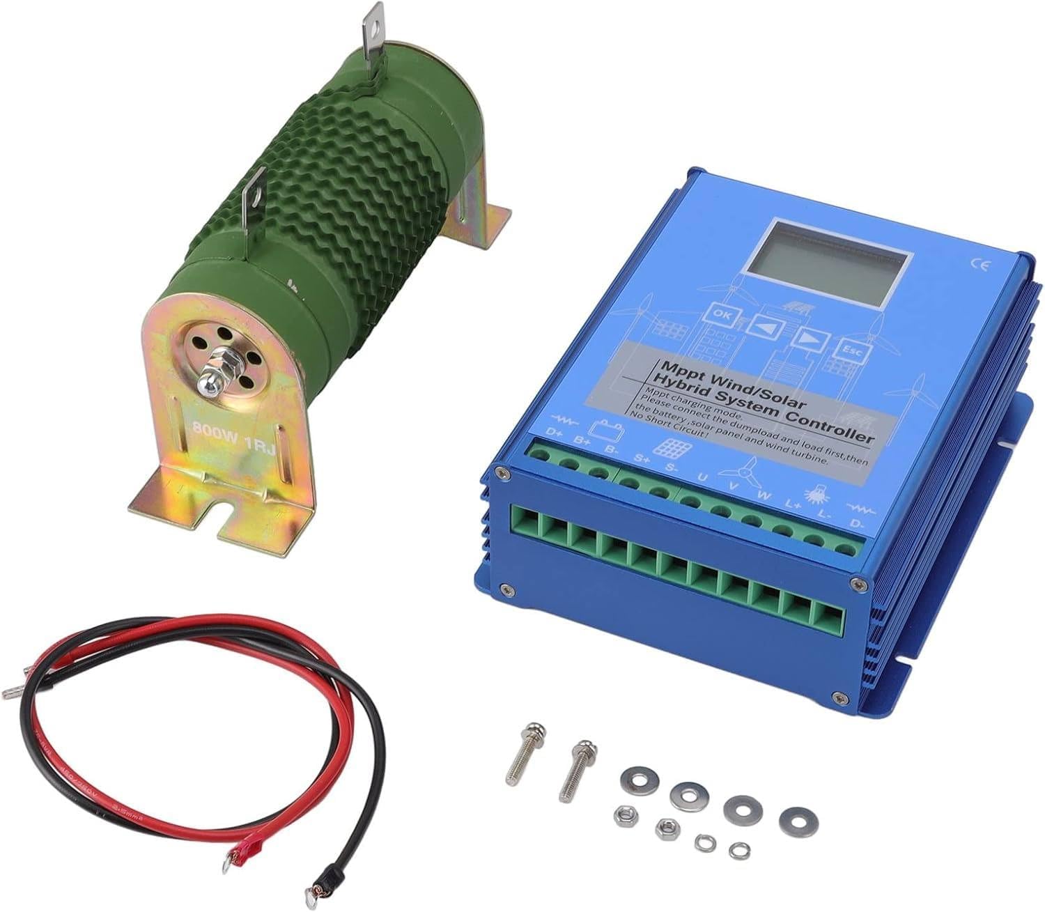 Wind Solar Hybrid Charge Controller,12000W-18000W with Dump Load Wind Turbine Generator Solar Panel Auto Regulator,12V/24V/48V for Wind Turbine Generator Charger Battery,12000W-48V