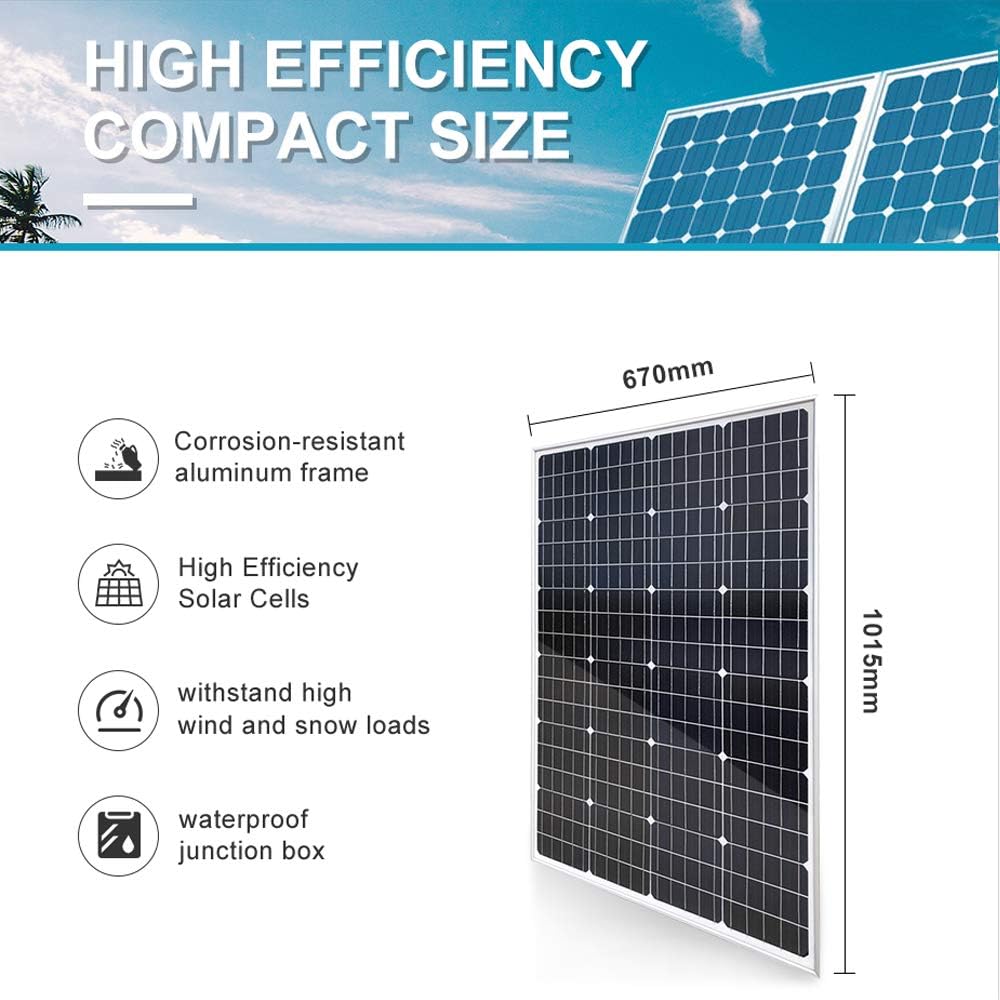 1440W Solar Panel Kit with MPPT Controller for 12V Battery: 12pcs 120W Monocrystalline Solar Panel + 4 String Combiner Box + 60A 12V/24V MPPT Charge Controller
