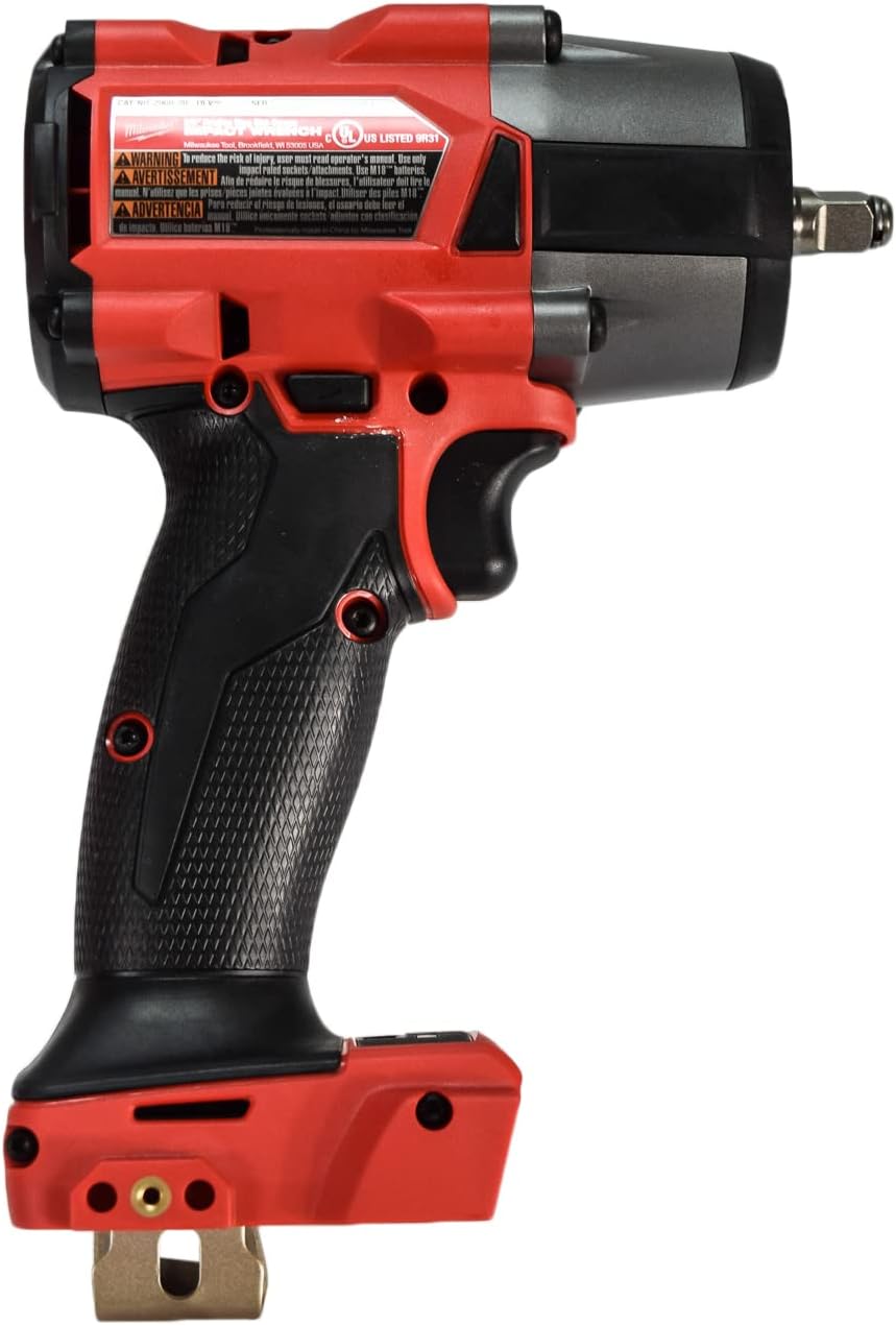Milwaukee M18 18V Fuel 3/8' Mid-Torque Impact Wrench Kit Cordless Lithium-Ion Brushless 2960-22 with (2) 5Ah XC Batteries, Charger & Carrying Tool Case