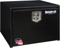 Buyers Products 1702300 Black Steel Underbody Truck Tool Box – 18 x 18 x 24 Inch - Truck Bed & Underbelly RV Storage Box, Locking T-Latch, Weather-Resistant, Heavy-Duty Flatbed Job Box, Made in USA