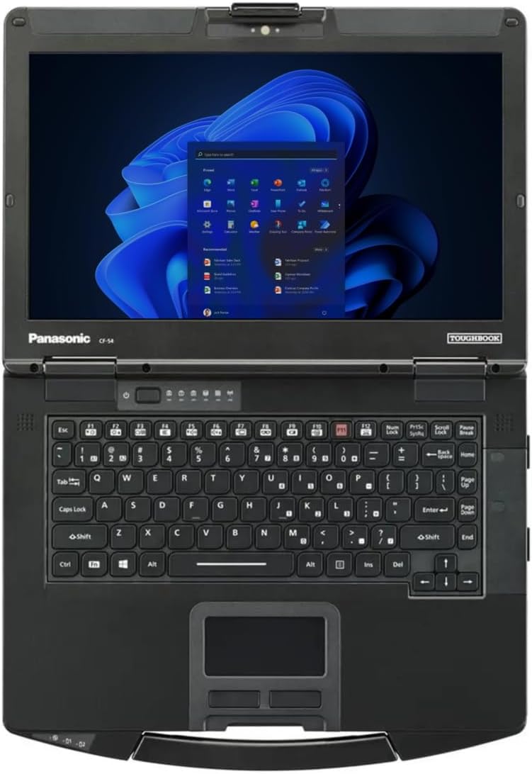 Panasonic Toughbook CF-54 MK2, Rugged Laptop, i5-6300U @3.00GHz, 14-inch HD Non-Touch, 16GB, 512GB SSD, DVD, 4G LTE, Webcam, Windows 11 Pro (Renewed)