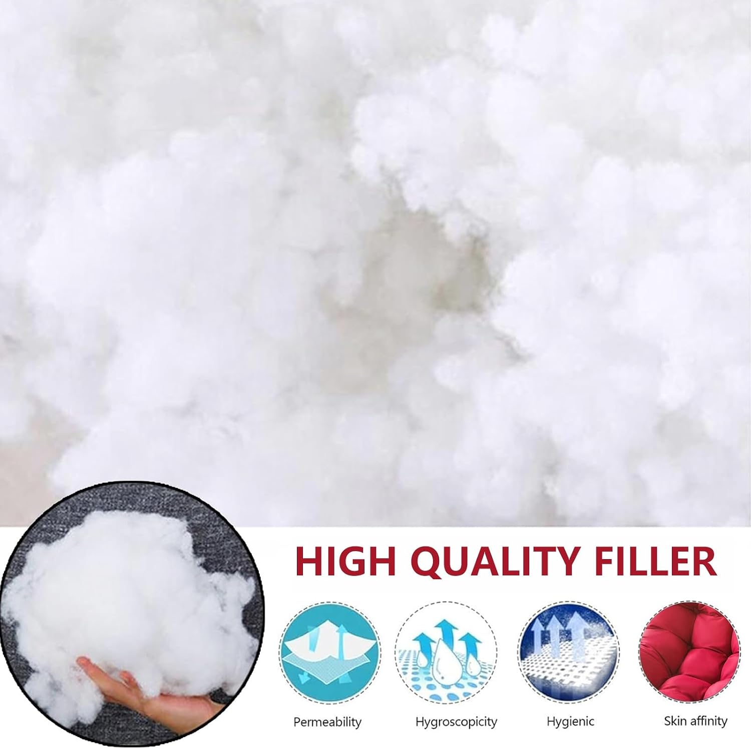 SUCADA Waterproof Swing Egg Chair Cushion Hanging Basket Cushion Thickened Soft Egg Chair Pad Garden Indoor Outdoor Patio Seat Cushion for Rattan Chair(H11)