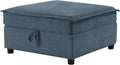 HULALA HOME Storage Ottoman for Sectional Sofa Couch, Blue