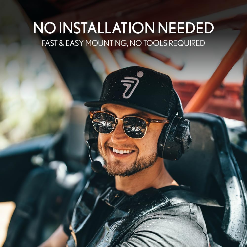 Cardo Packtalk Edgephone for ORV - Crafted for the Rough terrains and Cellular-Free connectivity for Non-Helmet Applications - Duo Pack