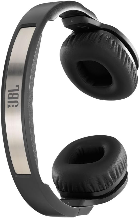 JBL J55i High-Performance On-Ear Headphones with JBL Drivers, Rotatable Ear-Cups and Microphone - Black