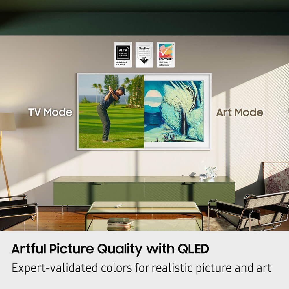 Samsung QN65LS03F 65 inch Class The Frame LS03FAF Series QLED 4K HDR Vision AI Smart TV