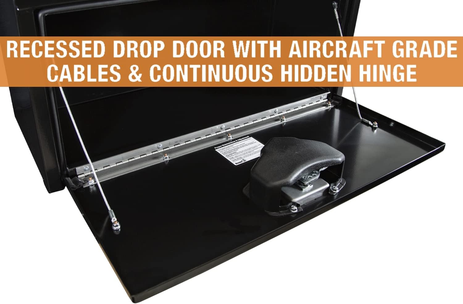 Buyers Products 1703353 Black Steel Underbody Truck Tool Box – 14 x 12 x 30 Inch - Truck Bed & Underbelly RV Storage Box, Locking T-Latch, Weather-Resistant, Heavy-Duty Flatbed Job Box, Made in USA