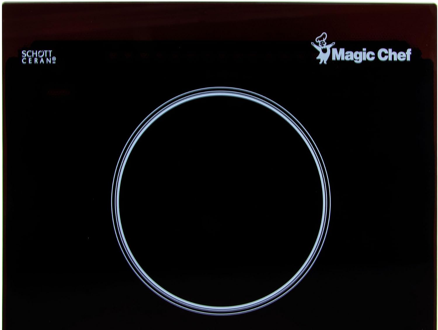 12 in. Radiant Electric Ceramic Glass Cooktop in Black with 2 Elements Including Dual Radiant Element