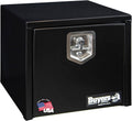 Buyers Products 1703330 Black Steel Underbody Truck Tool Box – 16 x 14 x 18 Inch - Truck Bed & Underbelly RV Storage Box, Locking T-Latch, Weather-Resistant, Heavy-Duty Flatbed Job Box, Made in USA