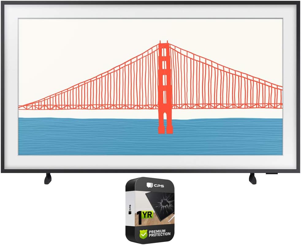 Samsung QN50LS03AAFXZA 50 Inch The Frame TV Bundle with Premium 1 YR CPS Enhanced Protection Pack