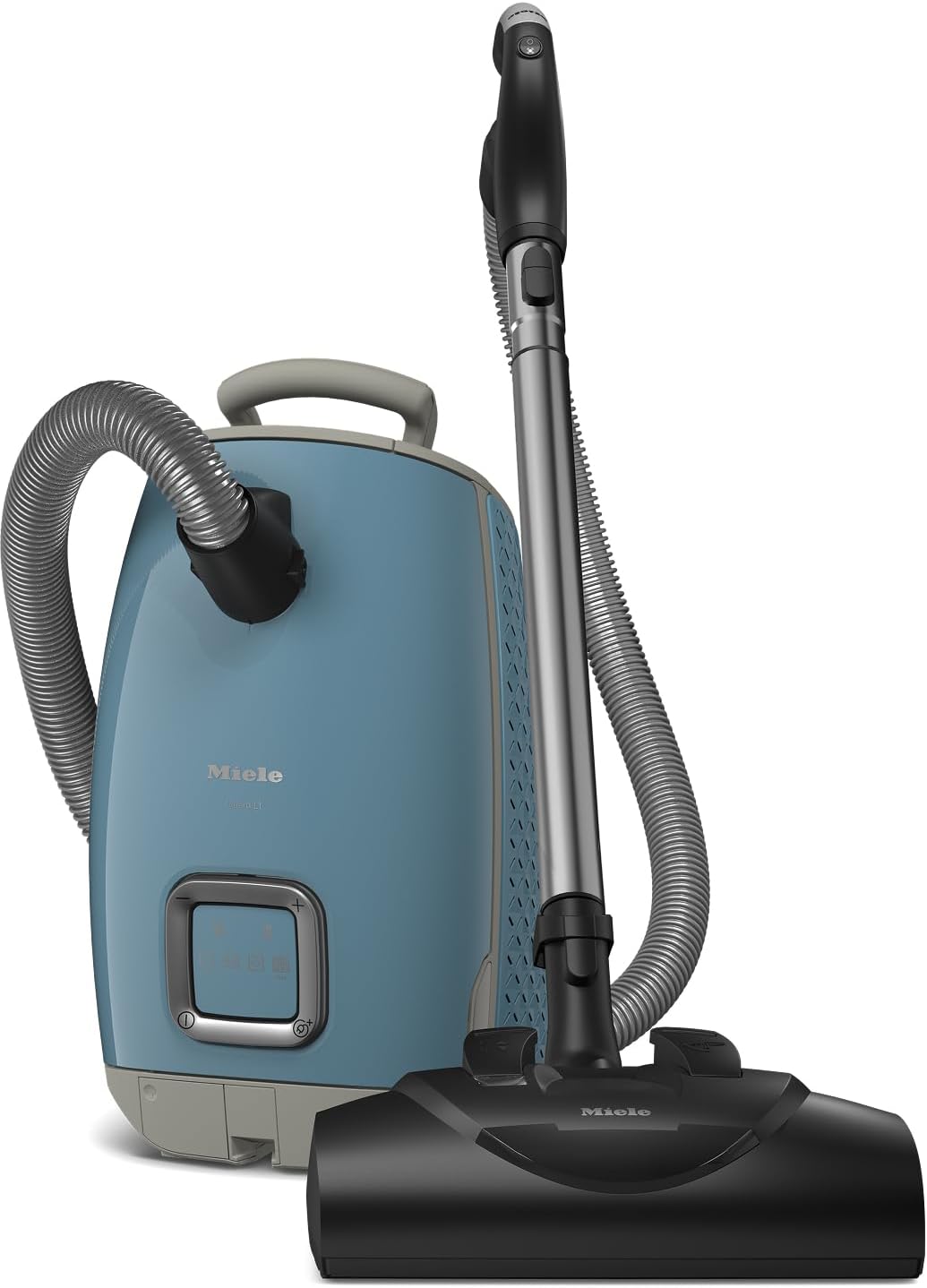 NEW Miele Guard L1 Bagged Canister Vacuum Cleaner with AirClean Filter, Electro Plus Floorhead, AllTeQ Universal Floorhead, LED Display Panel, in Nordic Blue/Space Grey