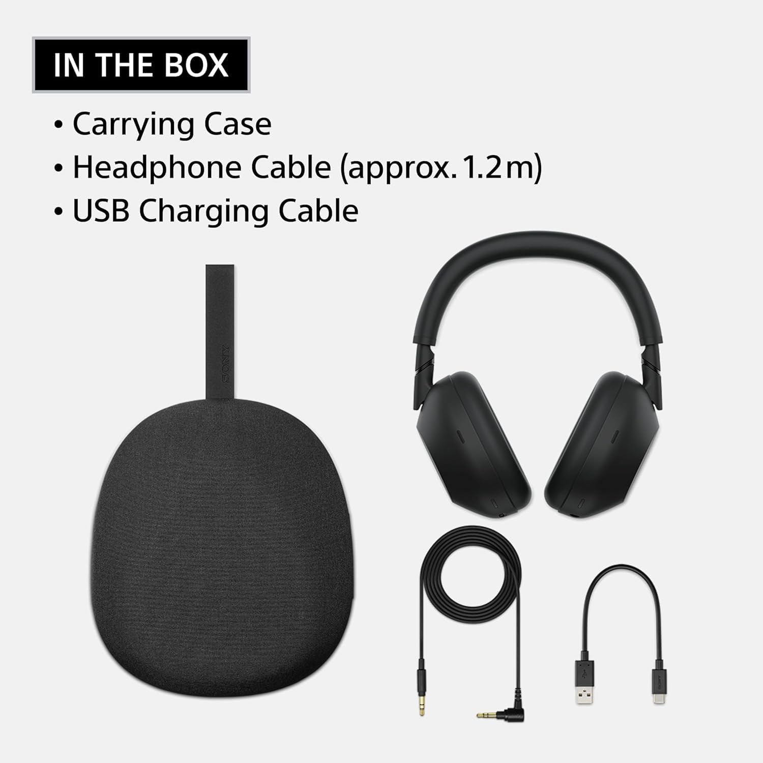 Sony WH-1000XM6 The Best Wireless Noise Canceling Headphones + Portable Charger + Headphone Stand + 20W 2-Port Wall Charger (Platinum Silver)
