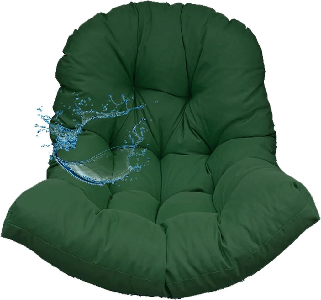 SUCADA Waterproof Swing Egg Chair Cushion Hanging Basket Cushion Thickened Soft Egg Chair Pad Garden Indoor Outdoor Patio Seat Cushion for Rattan Chair(H11)