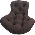 Lazy Rocking Egg Chair Cushion, Indoor Outdoor Oversized Lounge Wicker Papasan Cushion,Lobster Chair Cushion(Brown,100 * 120cm)