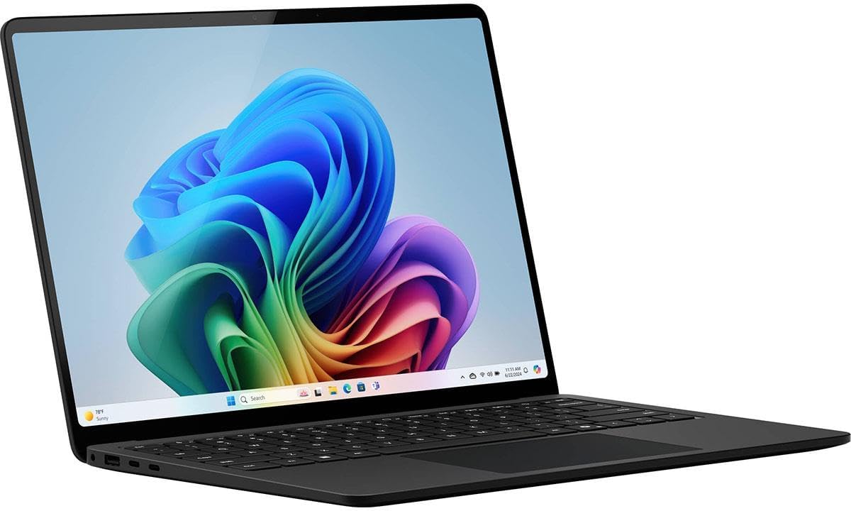 Microsoft Surface Laptop for Business (2025) Windows 11 Pro Copilot+ PC, 15' Qualcomm Snapdragon X Elite, 16 GB RAM, 512 GB SSD Storage, Black