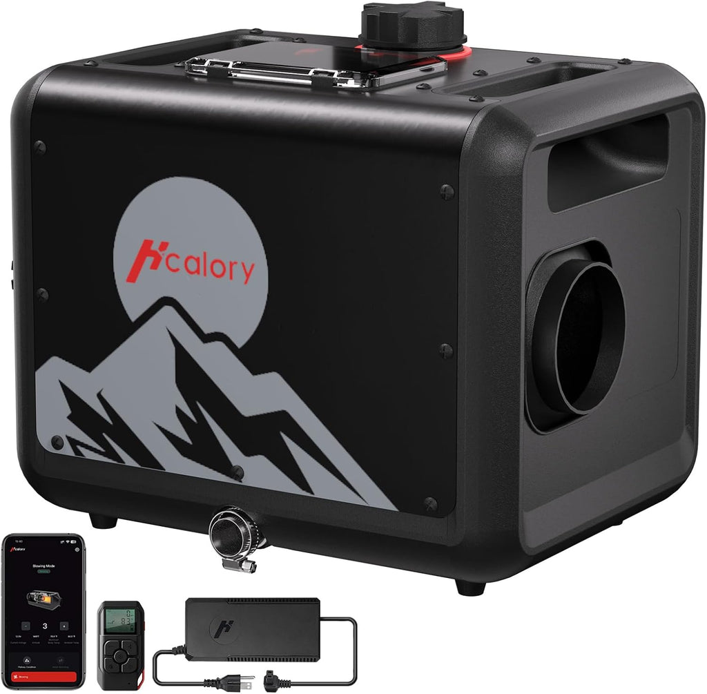 8KW Diesel Heater, All in One 7.5L Toolbox MAX Diesel Air Heater 110/12/24V Parking Heater with App Control, Wireless Temperature Sensing and Altitude Mode for RV Garage Camper 2025 Upgraded