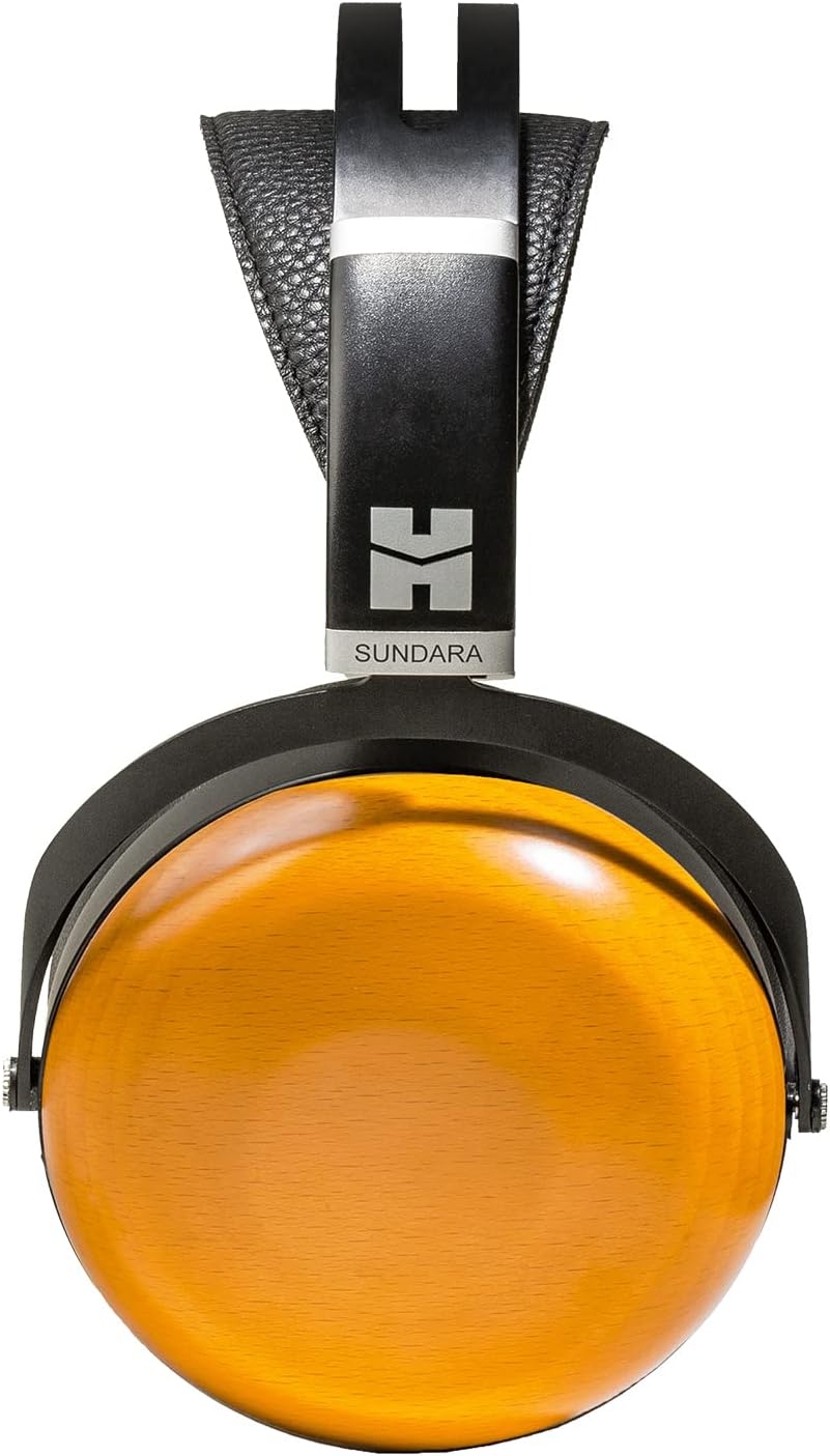 HIFIMAN SUNDARA Closed-Back Over-Ear Planar Magnetic Wired Hi-Fi Headphones with Stealth Magnet Design, Detachable Cable, Wood Ear Cups for Home, Studio, Recording