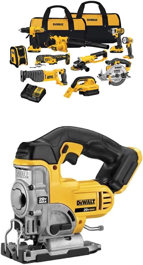 DEWALT DCK1020D2 20V Combo Kit with DCS331B 20-Volt MAX Li-Ion Jig Saw (Tool Only)