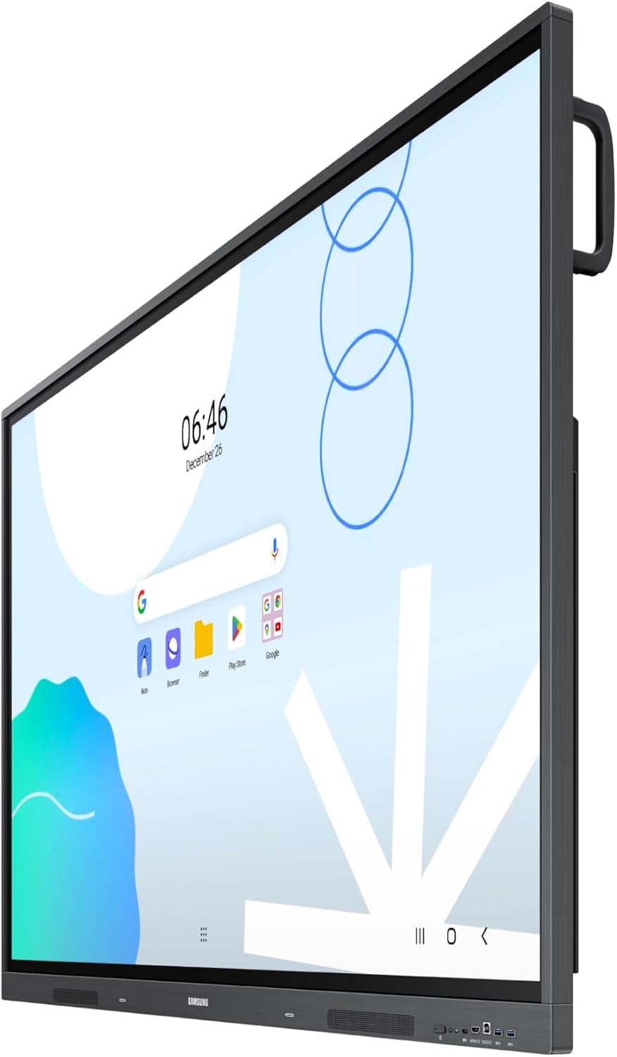 Samsung 75' WAD Interactive Display, EDLA Certification for Google Services Access, Multi-Touch Capabilities, Dual Pen Function, 3-in-1 USB-C Port, OPS Slot, LH75WADWLGCXZA