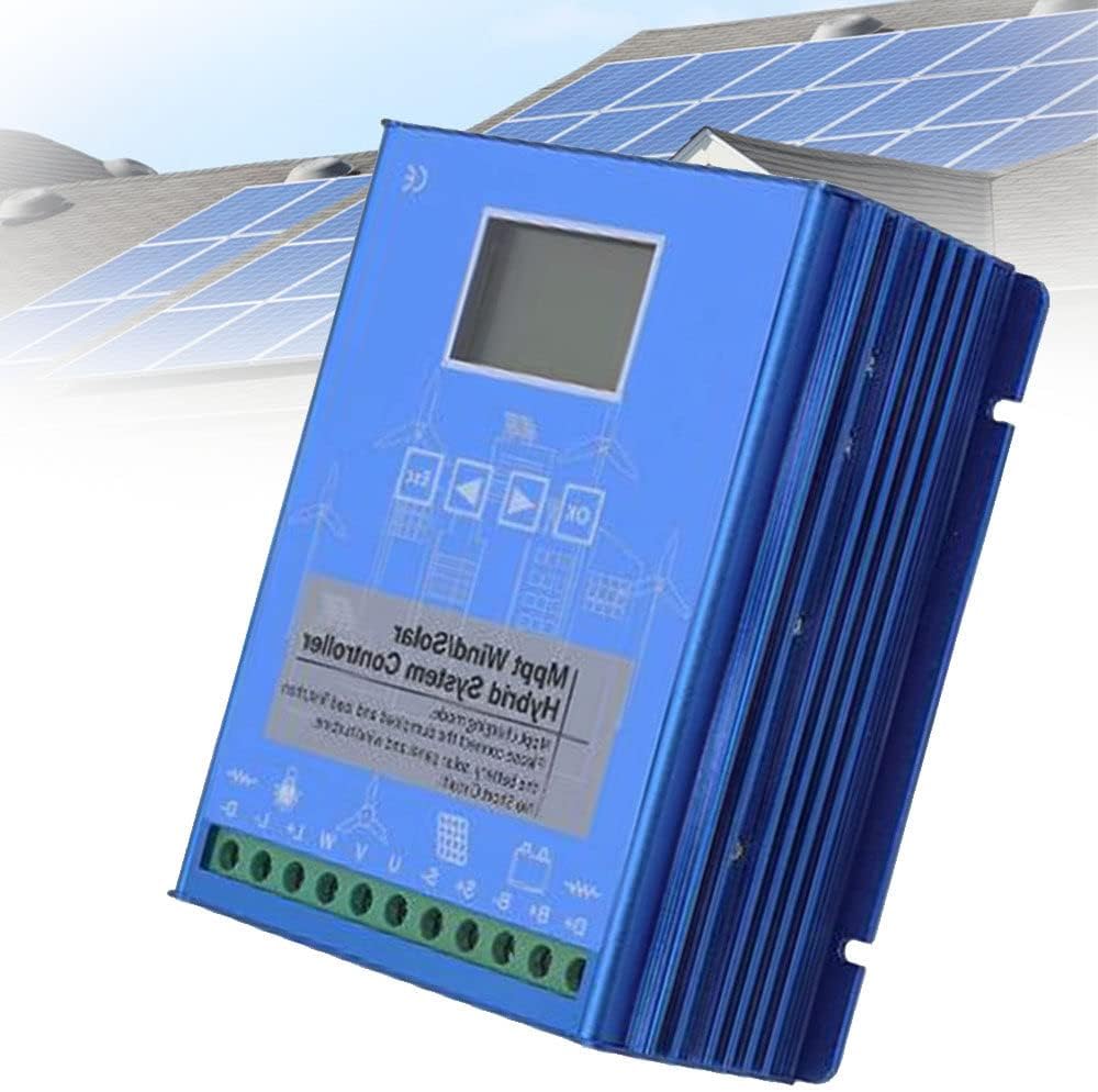 8000W Wind Solar Hybrid System MPPT Charge Controller with Dump Load 7000w Wind Turbine Generator 3000W Solar Panel 12V 24V 48VAuto Regulator,24v