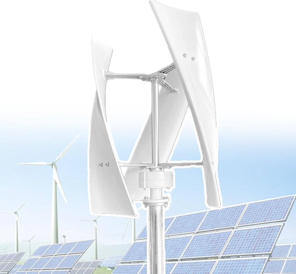 Wind Turbine Generator 3000W, 12V 24V with 3 Blades Wind Vertical Turbine Generator, AC Permanent Magnet Generator, Wind Turbine Kit,12V