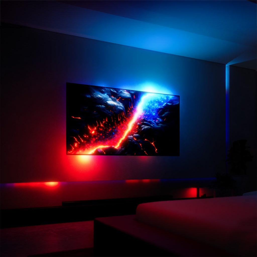 Fancy Sync Box Ambient TV Backlighting Syncing Box HDMI 2.0 All TV Sizes Fancyleds (70' to 90')