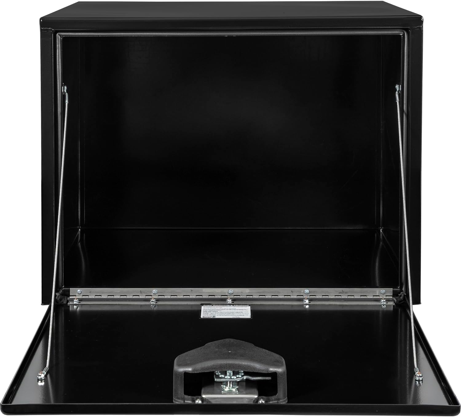 Buyers Products 1704303 Black Steel Underbody Truck Tool Box – 24 x 24 x 30 Inch - Truck Bed & Underbelly RV Storage Box, Locking T-Latch, Weather-Resistant, Heavy-Duty Flatbed Job Box, Made in USA
