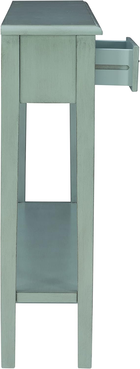Powell Furniture Sadie Long Console Table, Teal