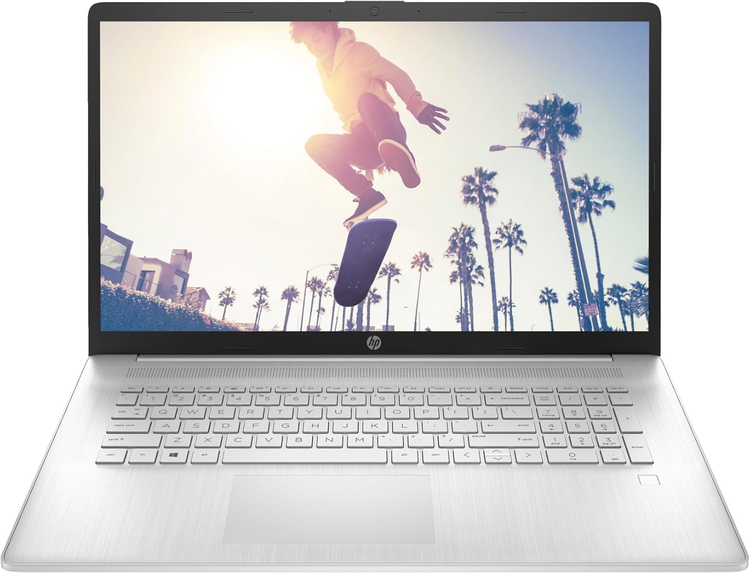 HP 17.3 Inch Business Laptop, Lifetime Microsoft 365 for The Web, Backlit Keyboard, Fingerprint Reader, Intel Core i5-1334U, 10-Core, 4.6GHz, 64GB RAM, 2TB SSD, Win 11, WiFi 6, Iris Xe Graphic