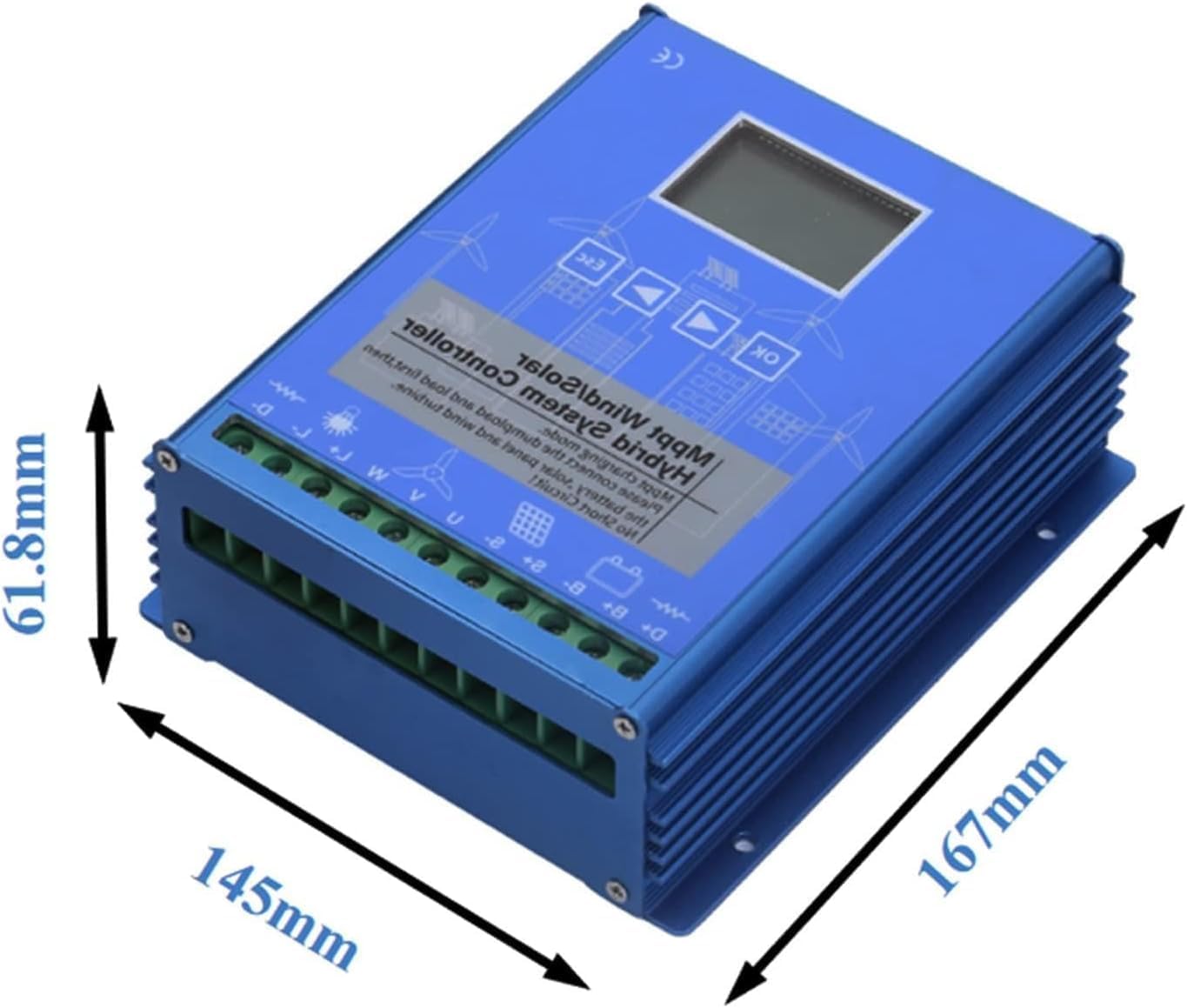 9000W Wind Solar Hybrid Charge Controller with Dump Load for Max 5000W Wind Turbine Generator 3000W Solar Panel