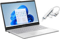ASUS Vivobook 15.6' FHD PC Laptop|AMD Ryzen 5 7520U(Beat i7-1255U)|AMD Radeon Graphics|WIFI5|Cool Silver| 16GB RAM DDR5 | 512GB SSD | Windows 11 Home | Bundle with USB 3.0 Hub