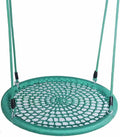 LXHELIVERY Kids Outdoor Nest Disc Swing - Durable Frame with Rope Hanging Kit for Rocking Chair, Amusement Park Play Set Swings(Green,70cm/2.2ft)