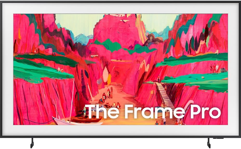 Samsung 65 inch The Frame Pro LS03FW 4K Neo QLED Mini LED Smart TV (2025) (Renewed) Bundle with Deco Gear 6FT HDMI 2.0 Cable and CPS Exclusive 26 Month Protection Pack (BEACH-CPS-26M3500)