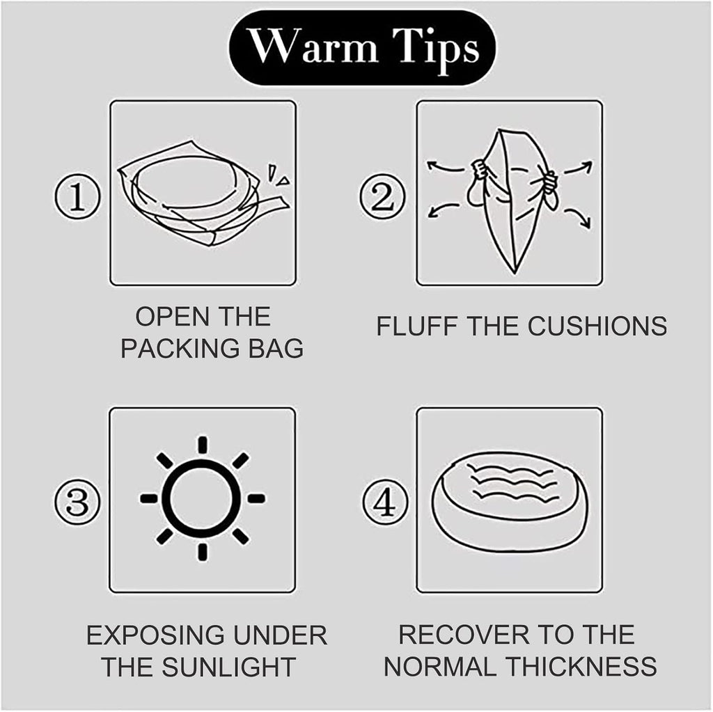 SRHWBF Papasan Cushion Only, Rounded Oversized Chair Pad Indoor Thick Comfy Solid Color Polyester Thick Indoor Balcony Outdoor Patio Yard Garden (Gray Ø130cm/51.1 in)